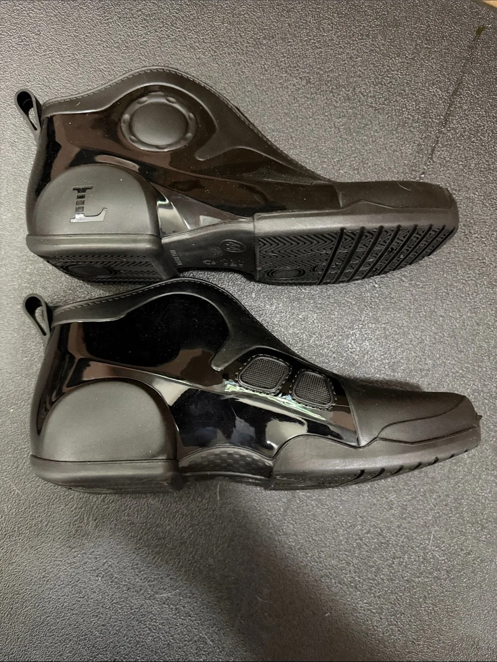 Men's Waterproof Black Slip-On Rain & Snow Boots